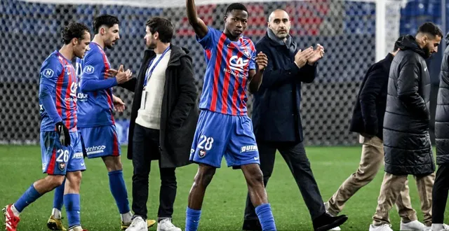 photo  souleymane sagnan est présent dans le groupe de 18 caennais retenus pour le match contre quevilly rouen.  &copy;  martin roche / ouest-france 