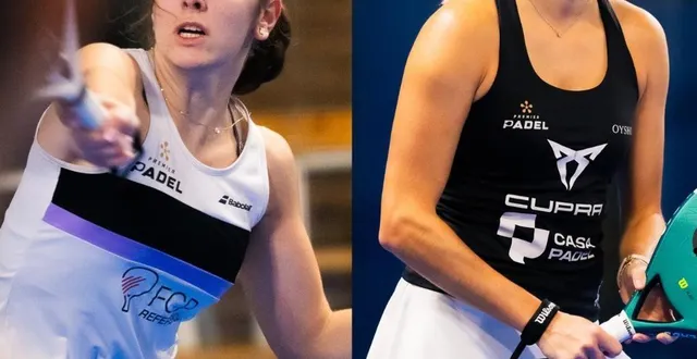 photo  jana montes cabruja et alix collombon sont en finale du padel x live.  &copy;  padel x live 