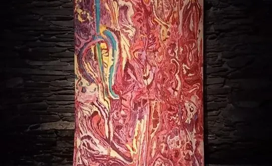 photo  « prolifération », acrylique sur papier, œuvre de rosalie roche.  &copy;  ouest-france 