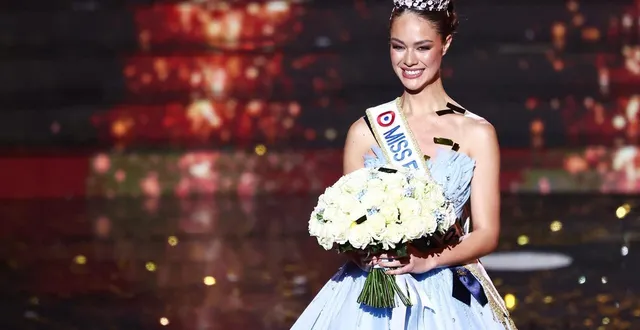 photo  hinaupoko deveze a été couronnée miss france le 6 décembre 2025.  &copy;  photo : afp - sameer al-doumy 