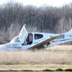 photo  samedi 24 janvier 2026. accident d’avion à l’atterrissage à saumur. pas de blessé. 