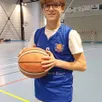 photo  joseph gaudichet, ambassadeur de la ville, avec son équipe u15 de basket. 