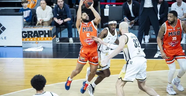 photo  le msb s’est incliné ce dimanche 25 janvier face à l’asvel.  &copy;  dominique breugnot/ouest-france 