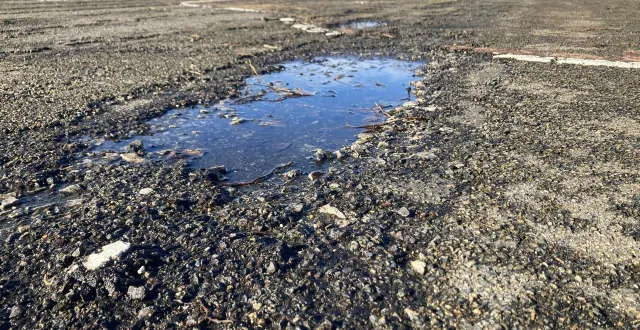 photo  la piste de sécurité routière de la ferté-bernard souffre des effets du temps et des manifestations organisées sur place.  &copy;  le maine libre 