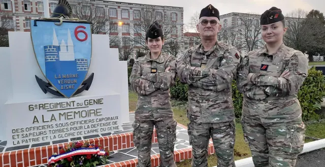 photo  le lieutenant laura, le commandant pascal et le caporal morgane organisent la génie race 2026  &copy;  ouest-france. 