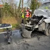 photo  le conducteur du fourgon a été héliporté au chu d’angers. 