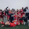 photo  le sm caen est le seul club non issu de la première ligue à être qualifié pour les quarts de finale de la coupe de france féminine. 