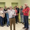 photo  le maire jean-claude bignon et son conseil municipal lors de la cérémonie des vœux, dimanche. 