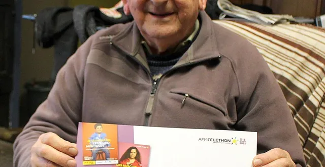 photo  michel vitard a préparé un diplôme pour récompenser les bénévoles.  &copy;  le maine libre 