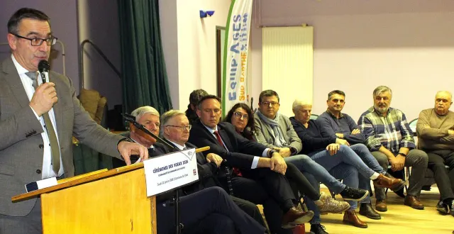 photo  françois boussard a présenté ses vœux au nom de la communauté de communes sud sarthe.  &copy;  le maine libre 