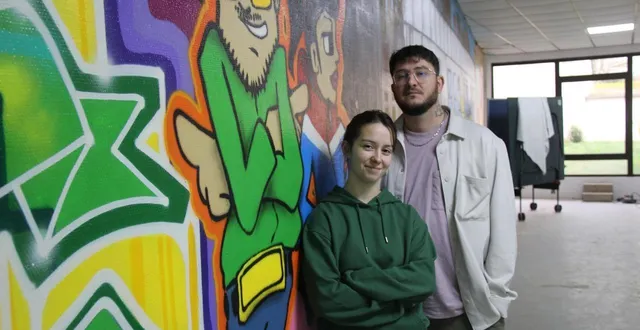 photo  juliette corfdir et kenny mathis, vice-présidente et président de l’association de hip-hop nouvel air à la flèche (sarthe) font appel aux bonnes volontés sur le chantier de leurs nouveaux locaux.  &copy;  ouest-france 
