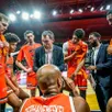 photo  antoine mathieu (au centre) aura coaché trois matchs du msb en l’absence de guillaume vizade. 