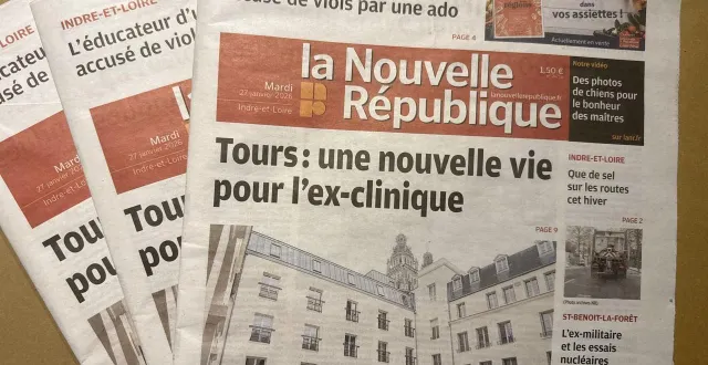 photo  des journaux du quotidien la nouvelle république, à chinon (indre-et-loire), mardi 27 janvier 2026.  &copy;  ouest-france 