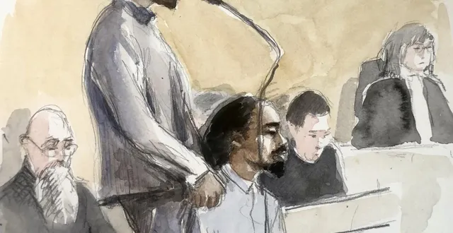 photo  la cour d’assises juge deux jeunes hommes, samuel sidoine (débout) et oliver ramothe (assis à ses côtés), qui ont connu un parcours bien différent avant d’être accusés de la mort de roy silo.  &copy;  charlotte foisseau-bouttier 