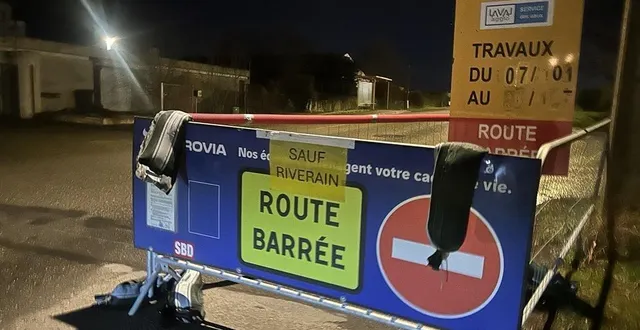 photo  une bombe de la seconde guerre mondiale a été trouvée à laval (mayenne) à proximité du chantier entre le boulevard léon bollée et la rue clément ader, mardi 27 janvier 2026.  &copy;  ouest-france 
