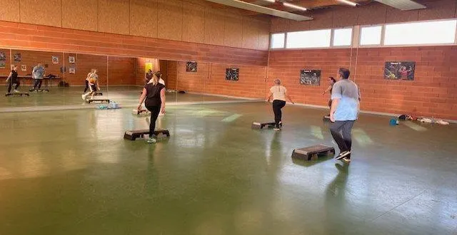 photo  le step bodypump est un sport qui demande beaucoup de souffle.  &copy;  le maine libre 