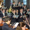 photo  les élèves de l’académie musicale de liesse. 