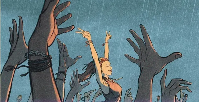 photo  la pochette de l’ouvrage « woodstock 69 ».  &copy;  éditions du lombard 