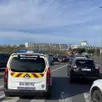 photo un accident est survenu sur le pont jean-moulin à angers, ce mercredi 28 janvier.