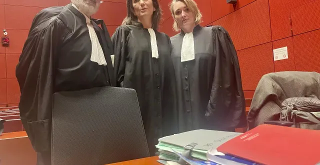 photo  les avocats de la partie civile, franck boëzec, anne bouillon et claire abello, ont défendu les intérêts des fils, des parents et des frères et sœurs de nadia hassade, tuée le 16 octobre 2022, à nantes.  &copy;  ouest-france 