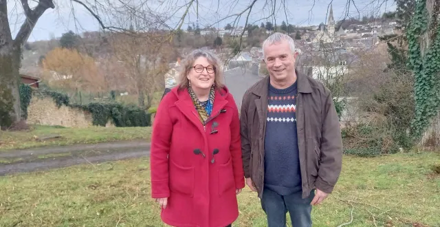 photo  les deux premiers candidats de la liste saint-calais : agir ensemble  &copy;  martine vallois pernas 