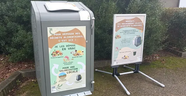 photo  des abris de collecte des bioressources sont installés dans l’agglomération béconnaise (ici celui situé en haut de la rue des carrières).  &copy;  ouest-france 