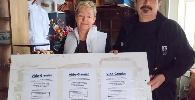 photo  les gérants de la brocante aux bonnes affaires, denis schweitzer et nathalie davaine, organisent un vide-greniers caritatif samedi 7 et dimanche 8 février.  &copy;  ouest-france 