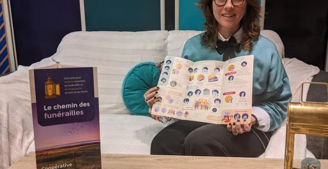 photo  anne pinet, de la coopérative funéraire normande, animera un 