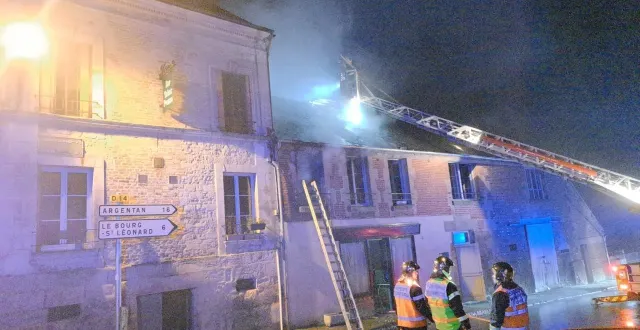 photo  le relais d’m, à exmes, a été victime d’un incendie ce jeudi 29 janvier 2026  &copy;  commune d’exmes 