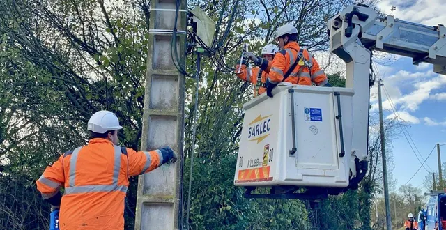 photo  pour prévenir les risques d’incidents liés aux tempêtes, enedis investit 42 millions d’euros, dans le département de la manche.  &copy;  archives ouest-france 
