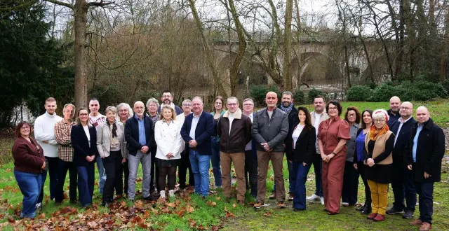 photo  les membres de la liste « dynamique suzeraine ».  &copy;  le maine libre 