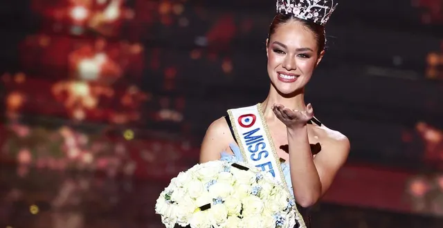 photo  hinaupoko devèze, miss france 2026, lors de son élection en décembre dernier.  &copy;  sameer al-doumy/afp 