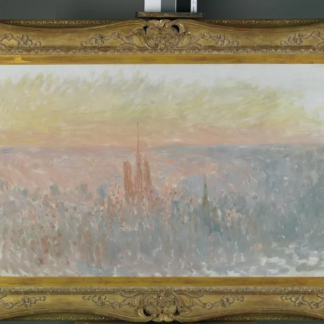 photo « vue générale de rouen » (1892), huile sur toile de claude monet.  ©  beaux arts de rouen