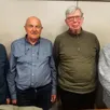 photo de gauche à droite : louis hamel, alain lolivier, marcel pillon et gérard viel.