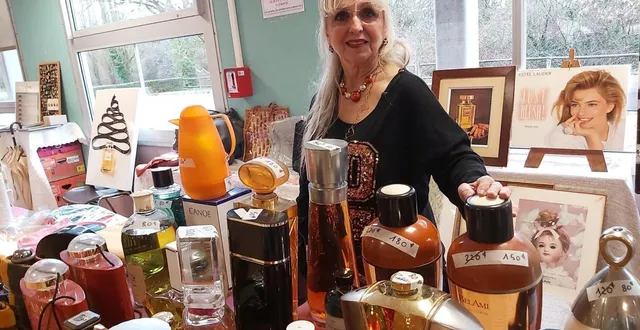 photo  scarlett bernardi présentait sur une douzaine de mètres le stock de deux parfumeries.  &copy;  le maine libre 