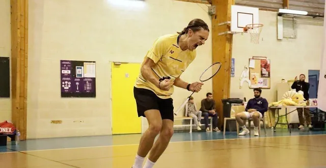 photo  le badiste sarthois tom germain va participer aux championnats de france, à caen, du 6 au 8 février 2026.  &copy;  yann lemesle 