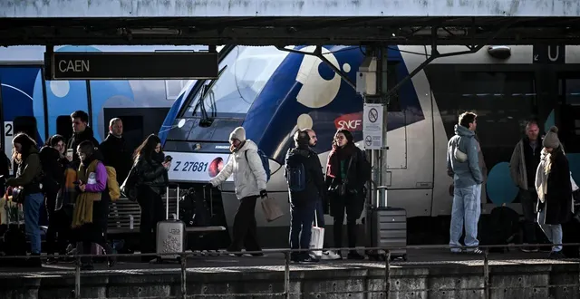 photo  conséquence des travaux menés sur des aiguillages à darnétal (seine-maritime) et à trappes (yvelines), la circulation des trains est limitée ce week-end des 31 janvier et 1er février 2026 en normandie. illustration  &copy;  archives martin roche / ouest-france 