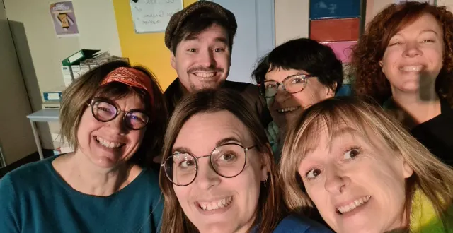 photo  une toute jeune troupe qui sera sur les planches conlinoises.  &copy;  troupe althéa 