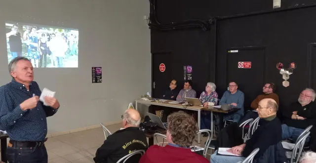 photo  à gauche, gilles léger, président du rms, détaille les événements pour 2026.   &copy;  le maine libre 