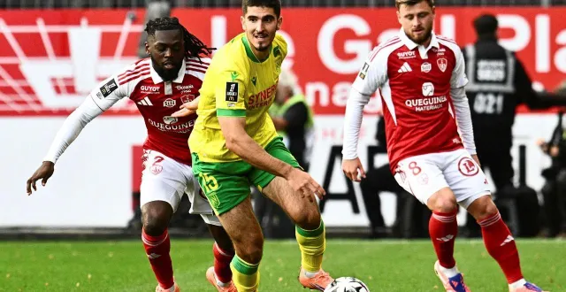 photo  mayckel lahdo et le fc nantes à brest en octobre dernier.  &copy;  guillaume saligot / ouest-france 