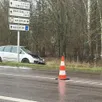photo la voiture impliquée dans un accident de la circulation à sées vendredi 30 janvier 2026.