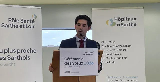 photo  aldric evain, le directeur délégué du pôle santé sarthe et loir, a confirmé que le projet d’établissement a été validé par le conseil de surveillance de l’hôpital, vendredi 30 janvier 2026.  &copy;  ouest-france 