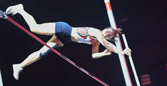 photo  nayah cauvin (ea mondeville hérouville) a battu son record personnel, vendredi 30 janvier 2026 au perch’xtrem de caen.  &copy;  guillaume marie 