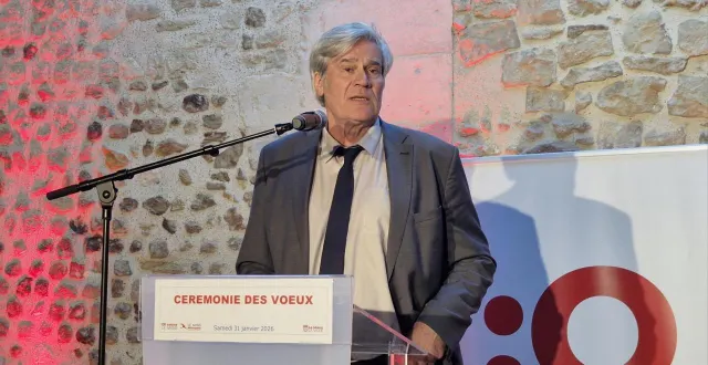 photo  le maire du mans, stéphane le foll a présenté ses vœux en ce dernier jour du mois de janvier 2026.  &copy;  le maine libre 