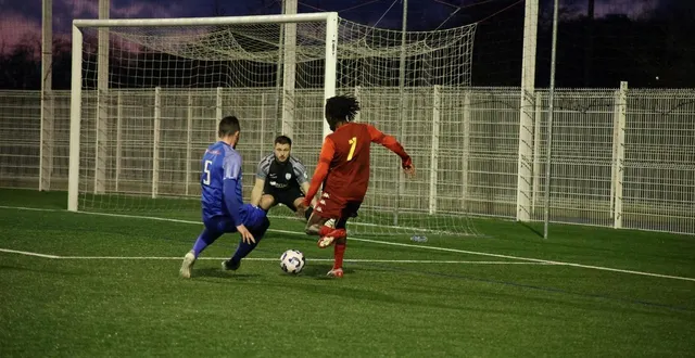 photo  junior kadidi et le mans fc ont largement disposé de mareuil-sur-lay-dissais, ce samedi 31 janvier 2026.  &copy;  le maine libre 