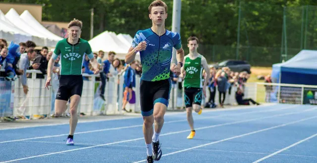 photo  hugo perdereau cherchera la perf sur 60 mètres.  &copy;  archives le maine libre 