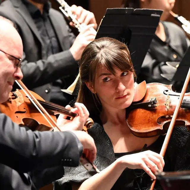 photo le dialogue des violons et des musiciens.  ©  jérôme fouquet/ouest-france