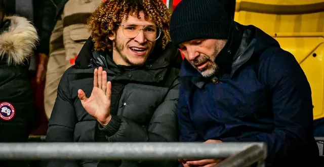 photo  adil bourabaa avait assisté au succès 1 à 0 du mans fc contre dunkerque, lundi 26 janvier 2026.  &copy;  le maine libre - yvon loué 