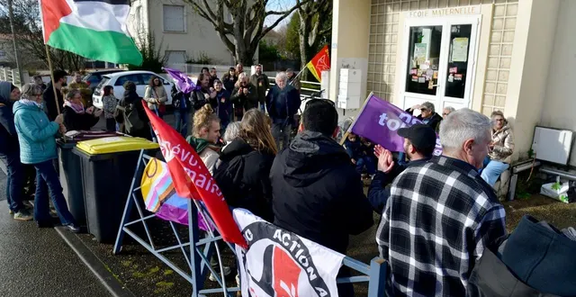 photo  la manifestation anti-rn s’est déroulée samedi 31 janvier 2026, aux abords de la salle langevin-wallon à niort. l’altercation se serait déroulée une centaine de mètres plus loin.  &copy;  co - marie delage 