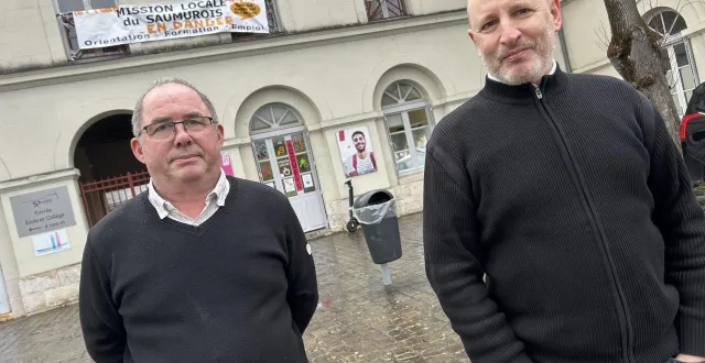 photo  saumur, vendredi 30 janvier. bruno cheptou, président de la mission locale du saumurois et anthony goislard, directeur.  &copy;  co – yvan georget 